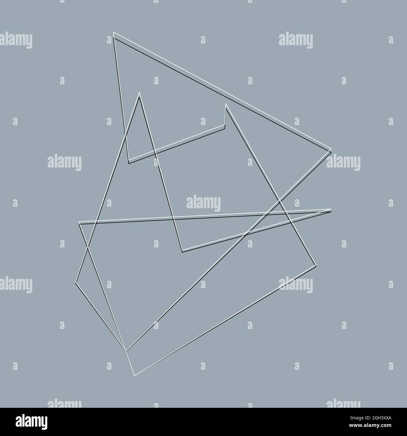 Edgy, ruptured, shatter, splinter shape, design element. Random ...