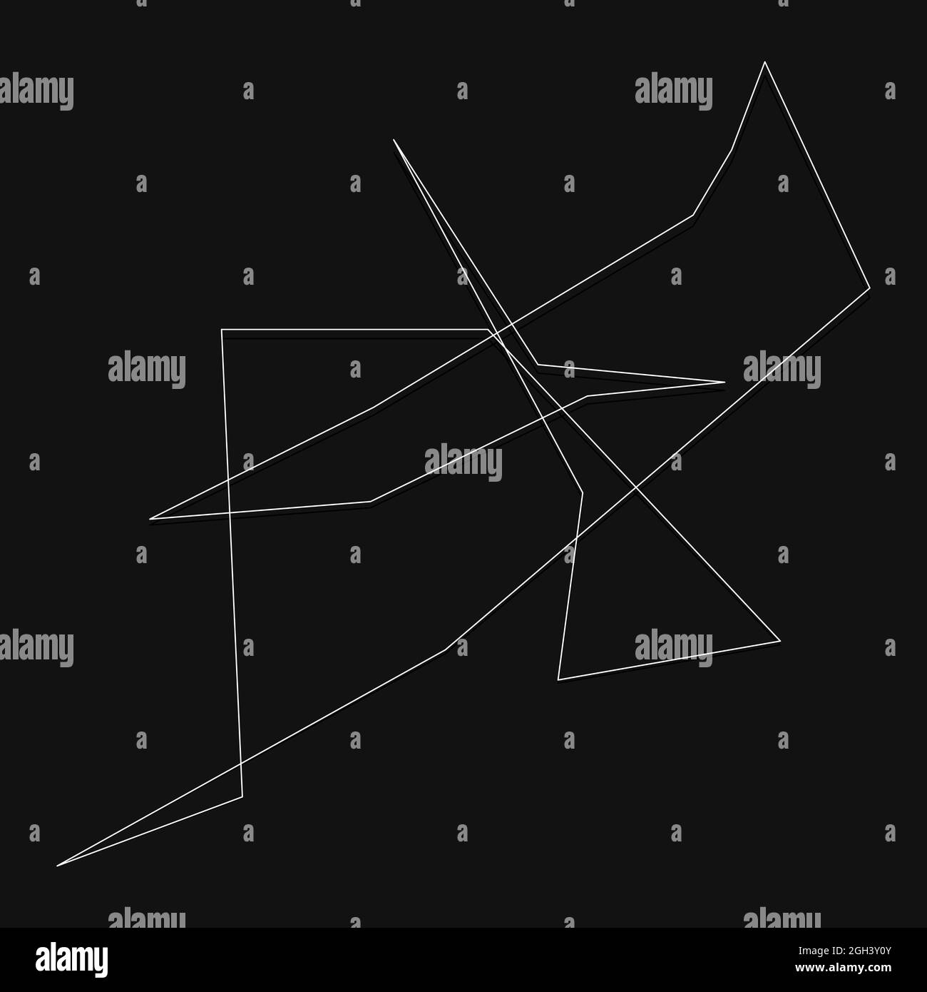 Edgy, ruptured, shatter, splinter shape, design element. Random ...