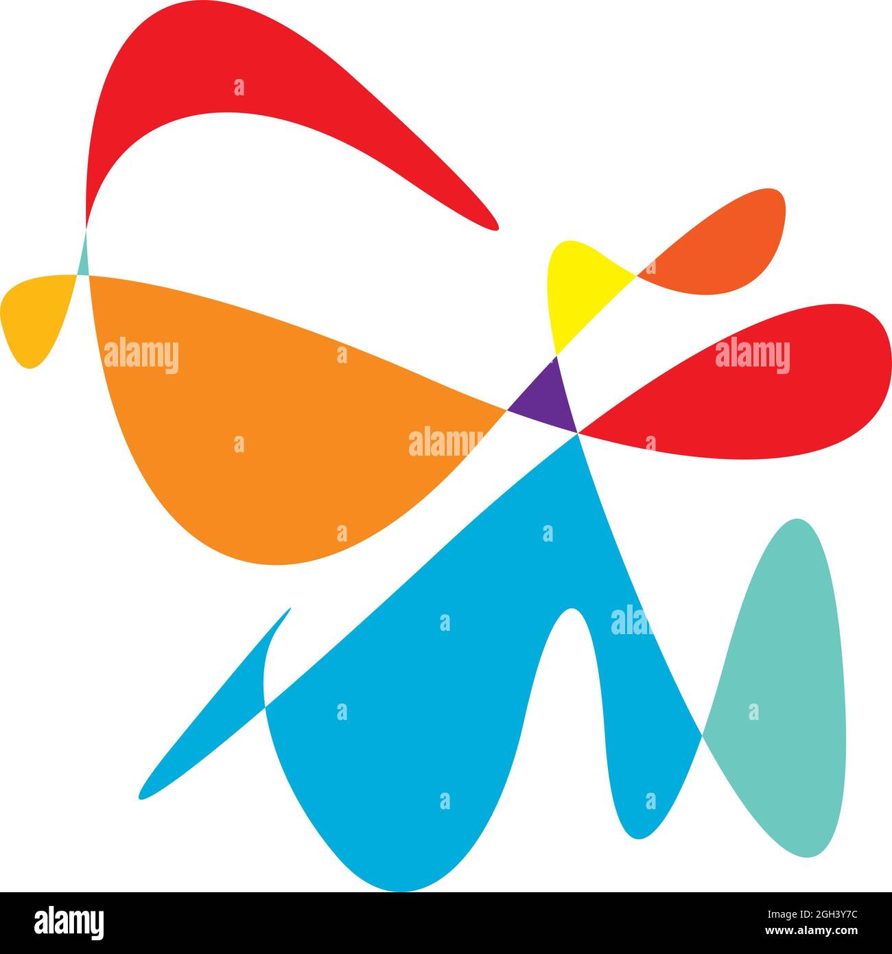 Squiggle Design Random Image Random curvy, squiggle, freehand abstract shape. Squiggle, wriggle ...