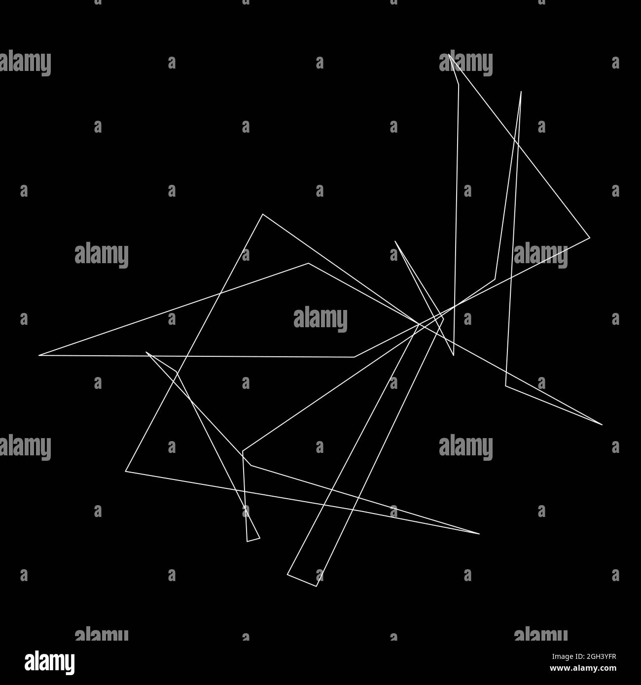 Edgy, ruptured, shatter, splinter shape, design element. Random ...