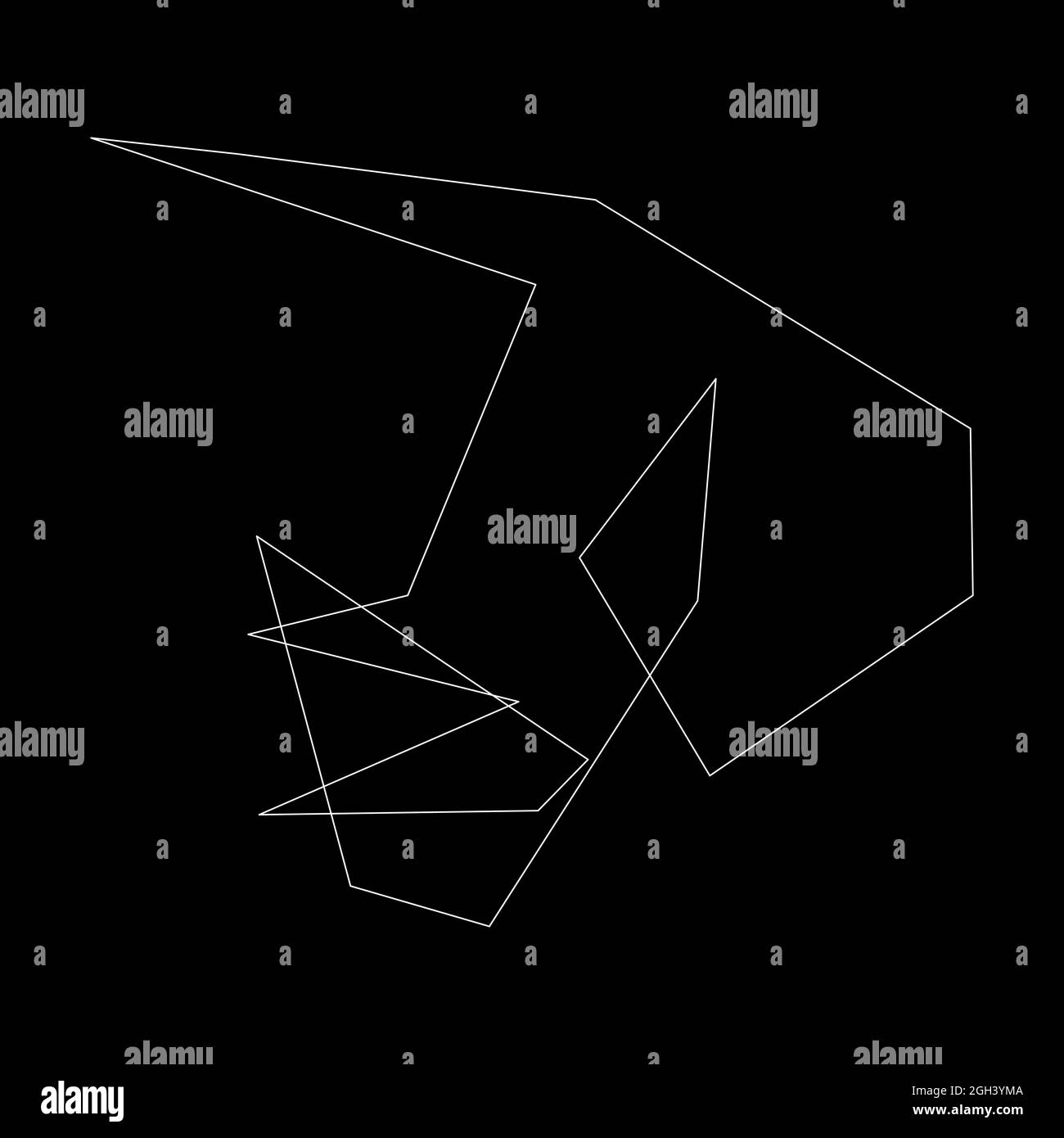 Edgy, ruptured, shatter, splinter shape, design element. Random ...