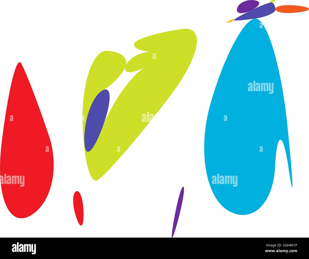 Squiggle Design Random Image Random curvy, squiggle, freehand abstract shape. Squiggle, wriggle ...