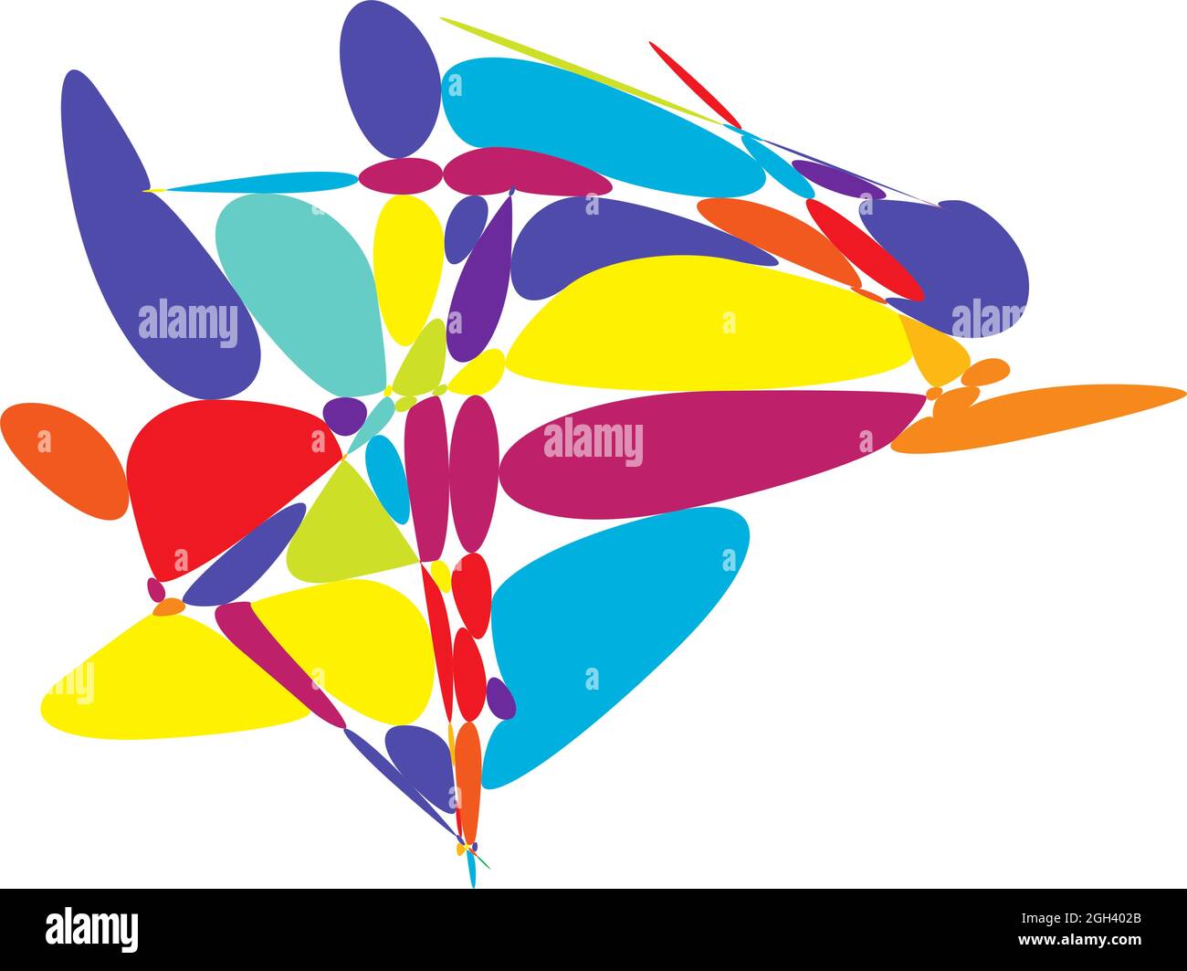 Random curvy, squiggle, freehand abstract shape. Squiggle, wriggle ...