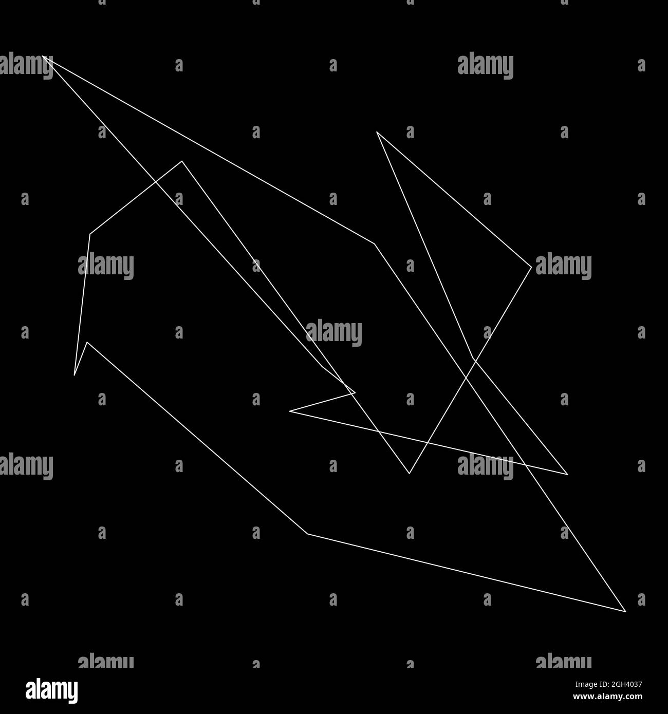 Edgy, ruptured, shatter, splinter shape, design element. Random ...