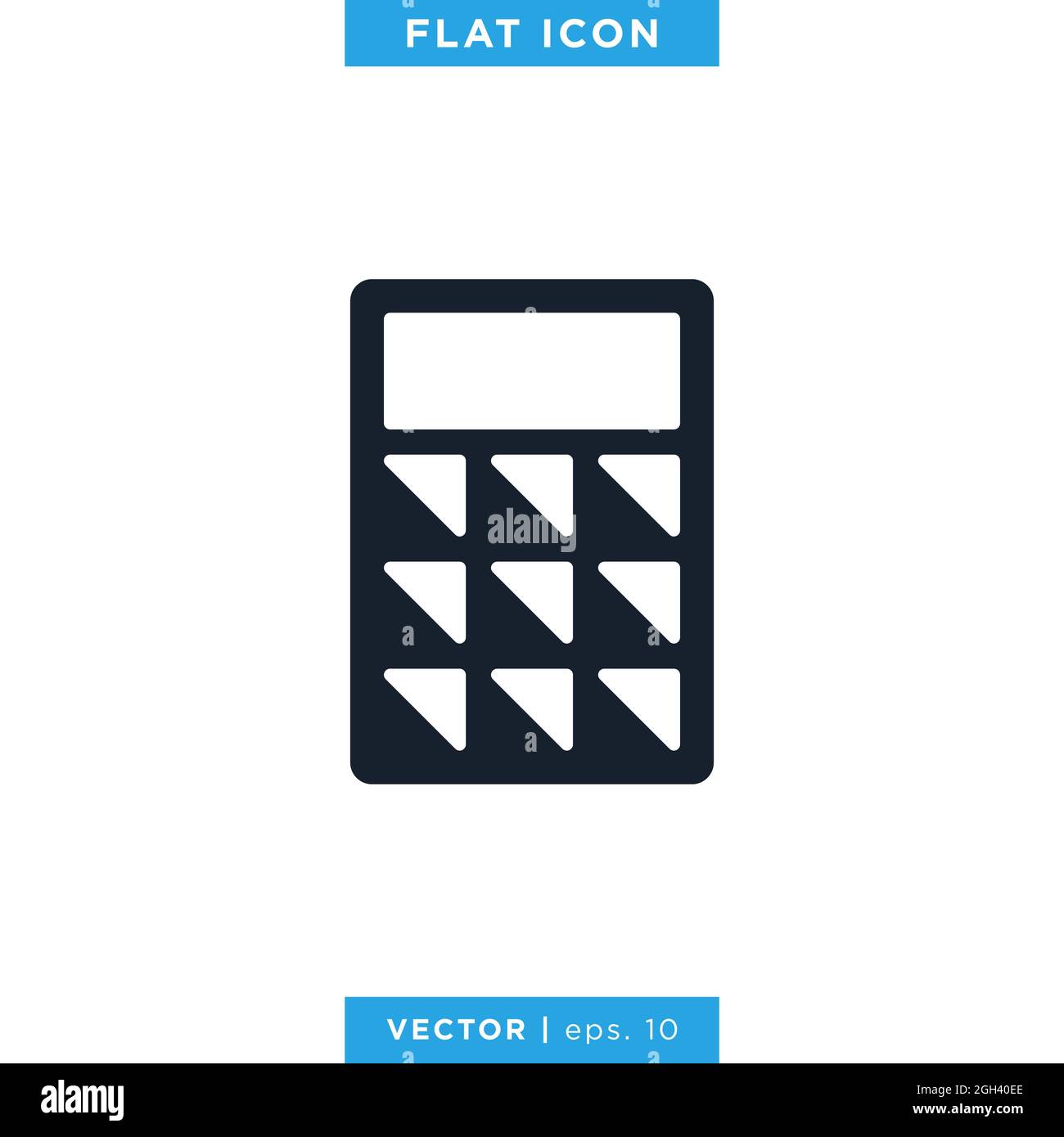Calculator icon vector stock illustration design template. Vector eps 10. Stock Vector