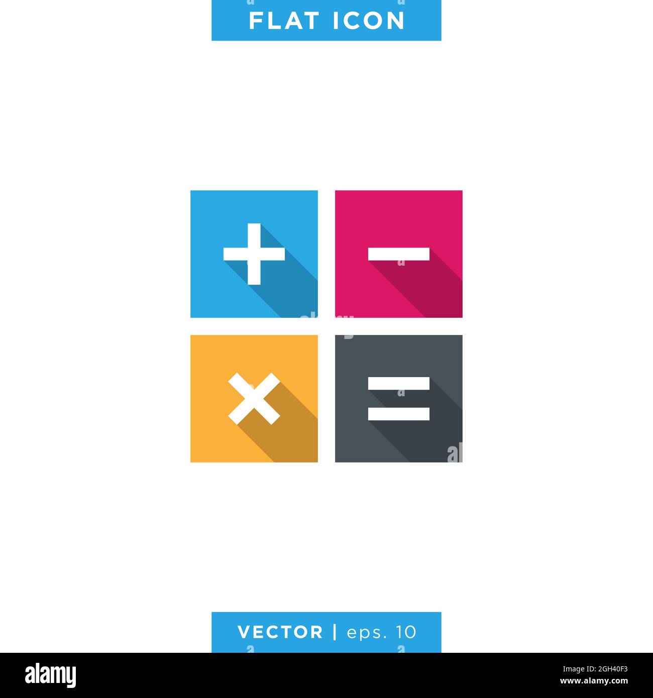 Calculator icon vector stock illustration design template. Vector eps 10. Stock Vector