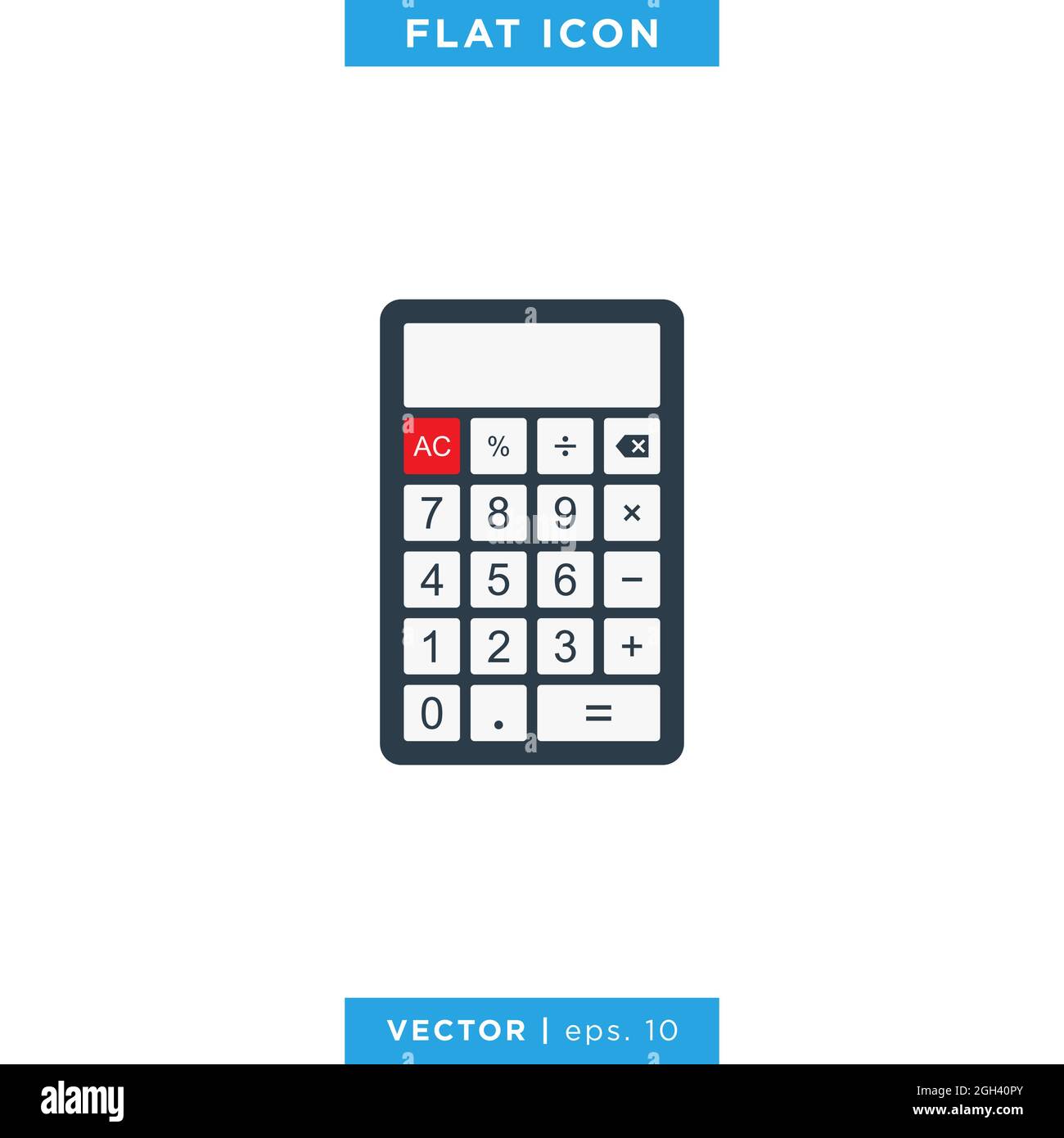 Calculator icon vector stock illustration design template. Vector eps 10. Stock Vector