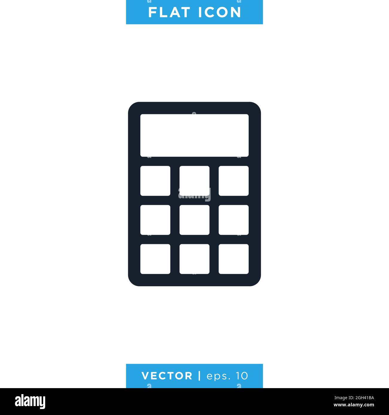 Calculator icon vector stock illustration design template. Vector eps 10. Stock Vector