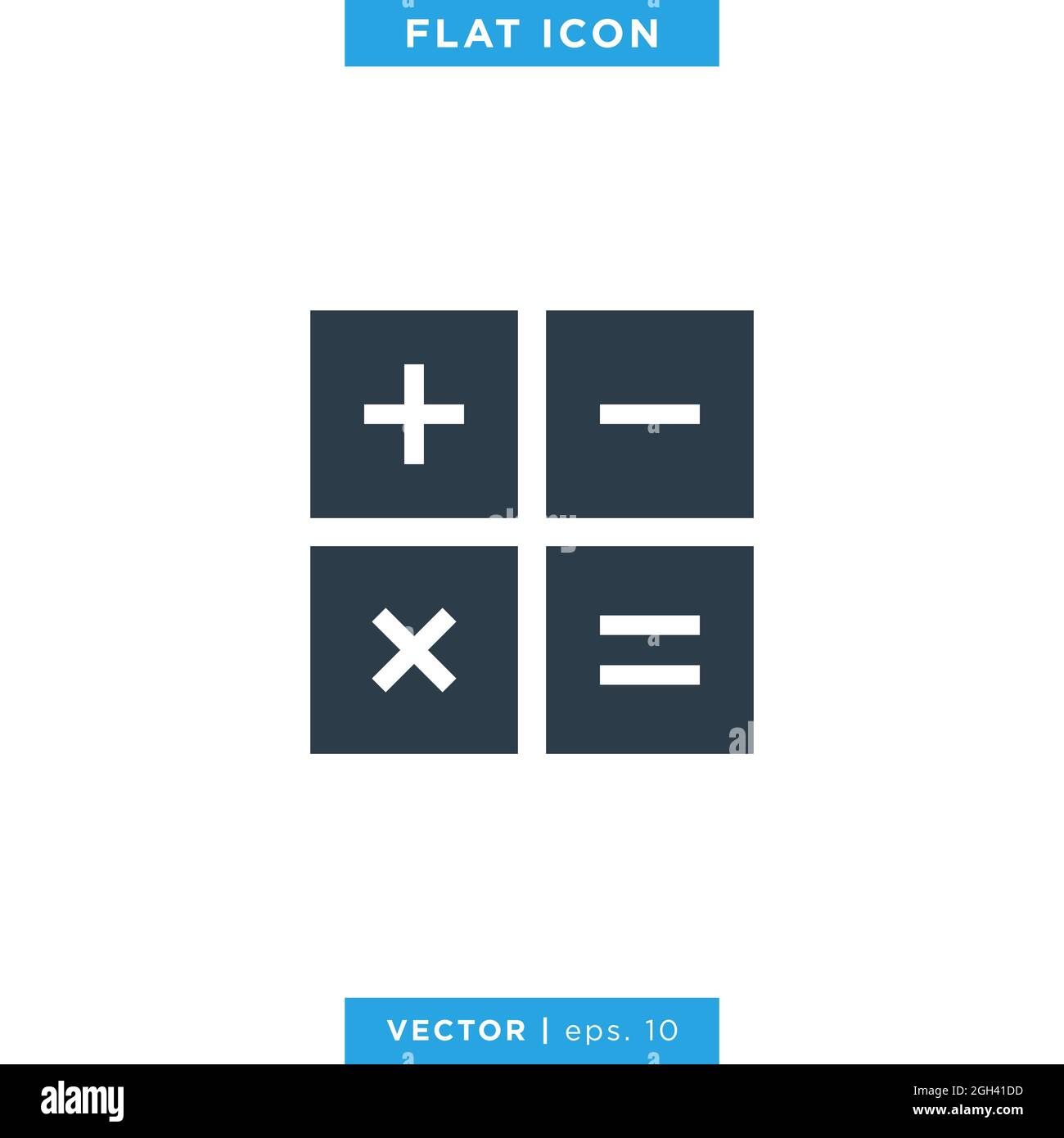 Calculator icon vector stock illustration design template. Vector eps 10. Stock Vector