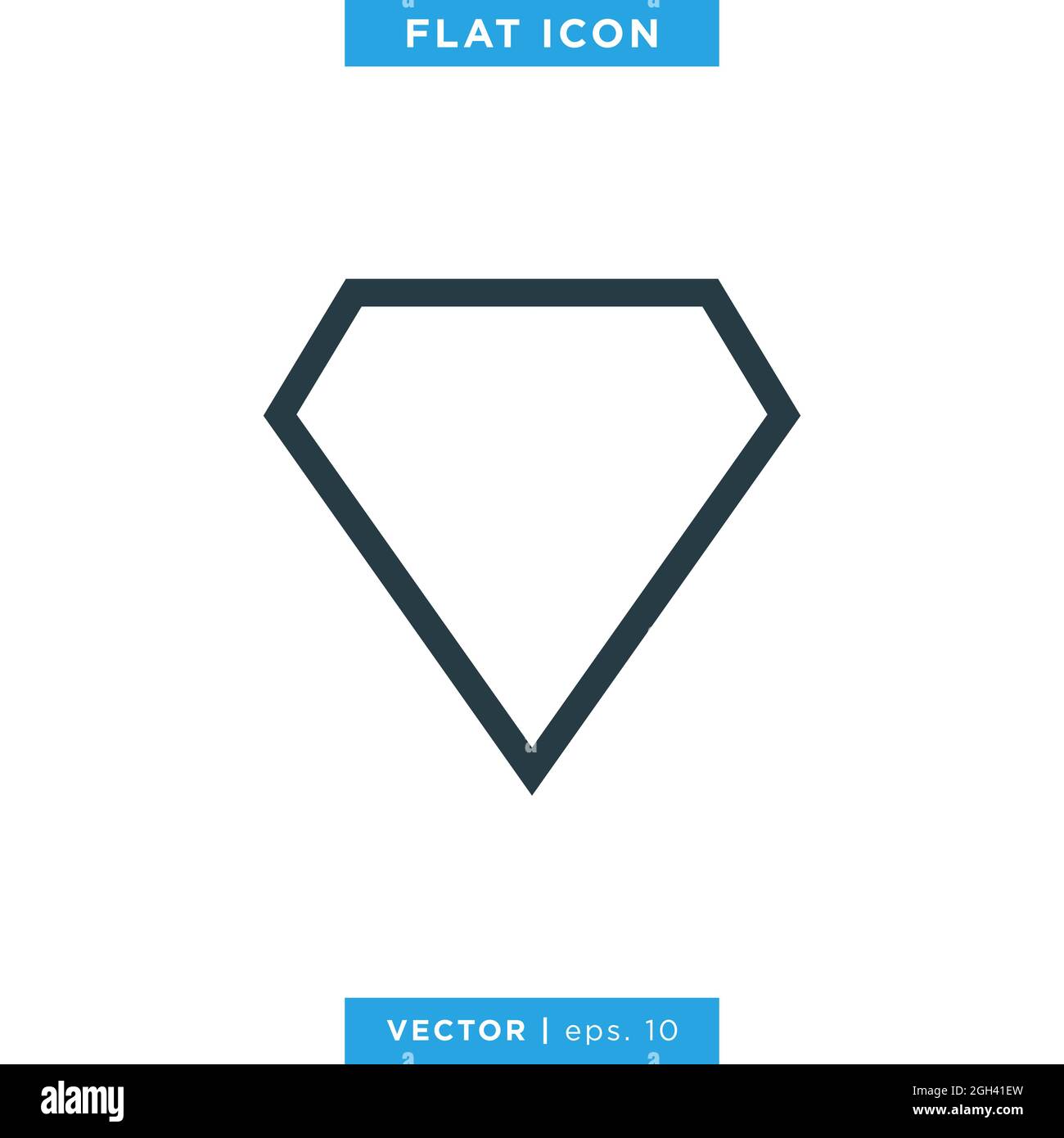 Diamond icon vector stock illustration design template. Vector eps 10. Stock Vector
