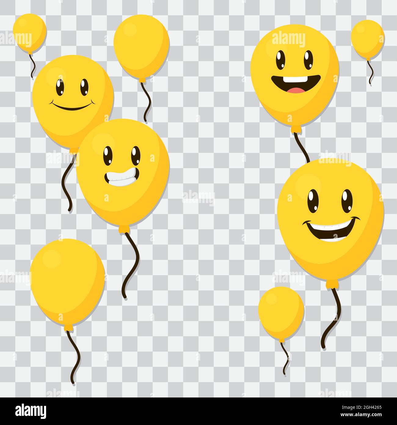decorative emoji balloons illustration design Stock Vector Image & Art