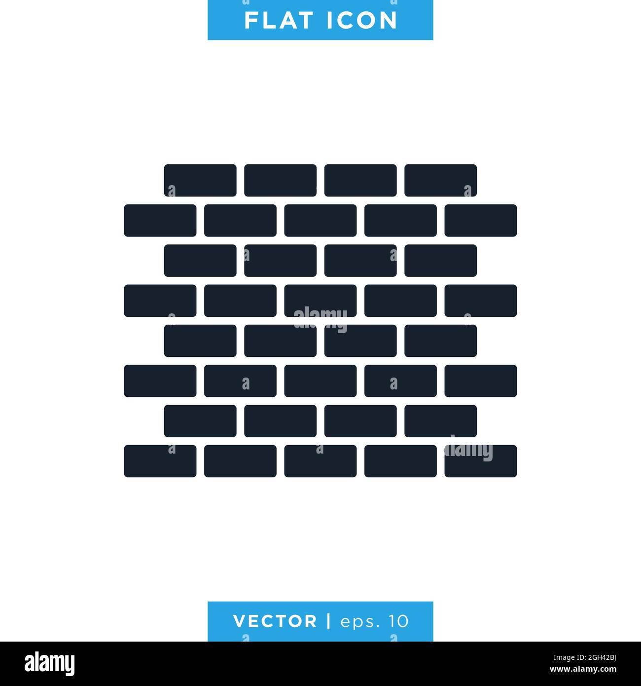 Brick wall icon vector stock Illustration design template. Vector eps ...