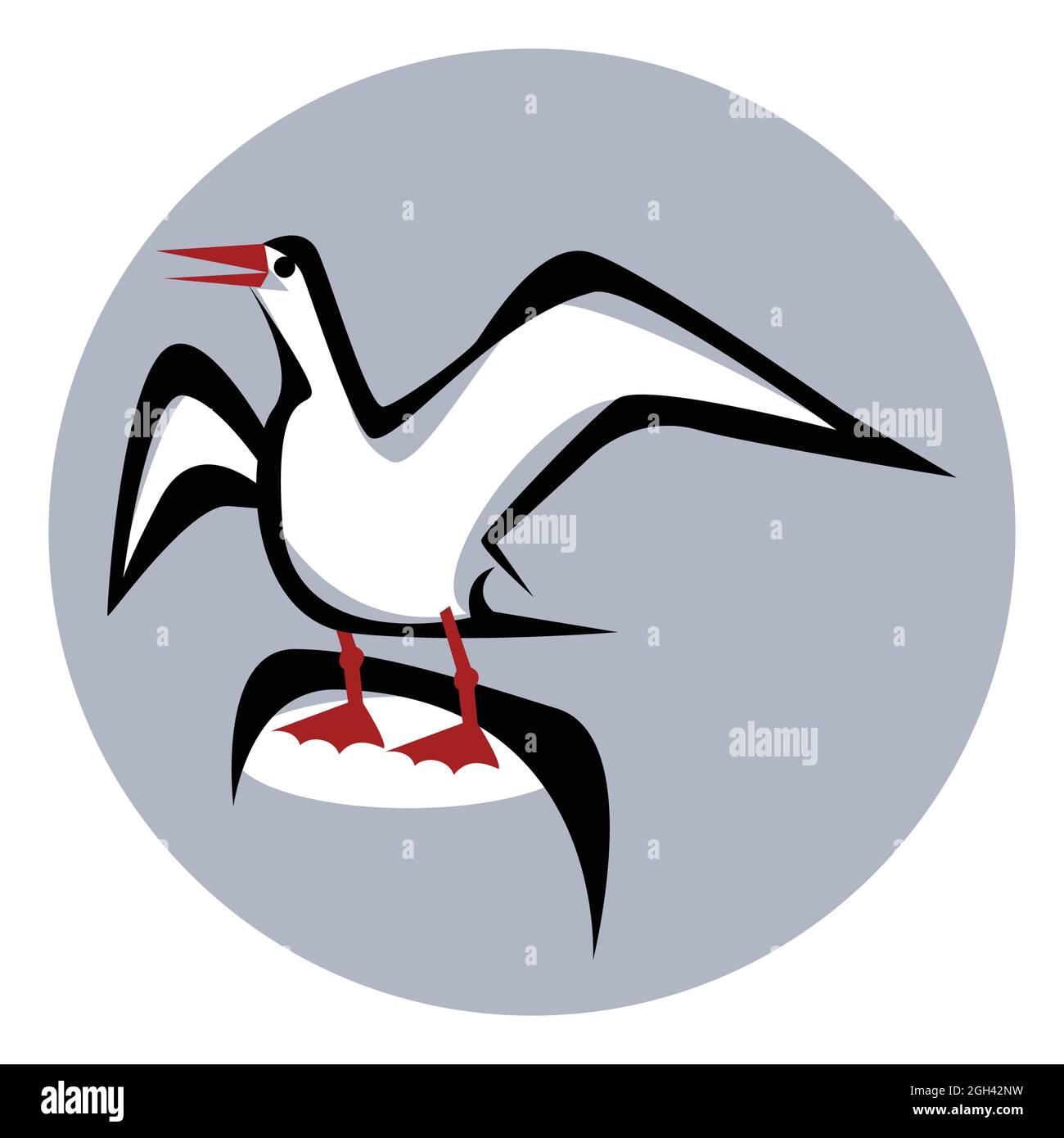 Bird logo icon. Stock Vector