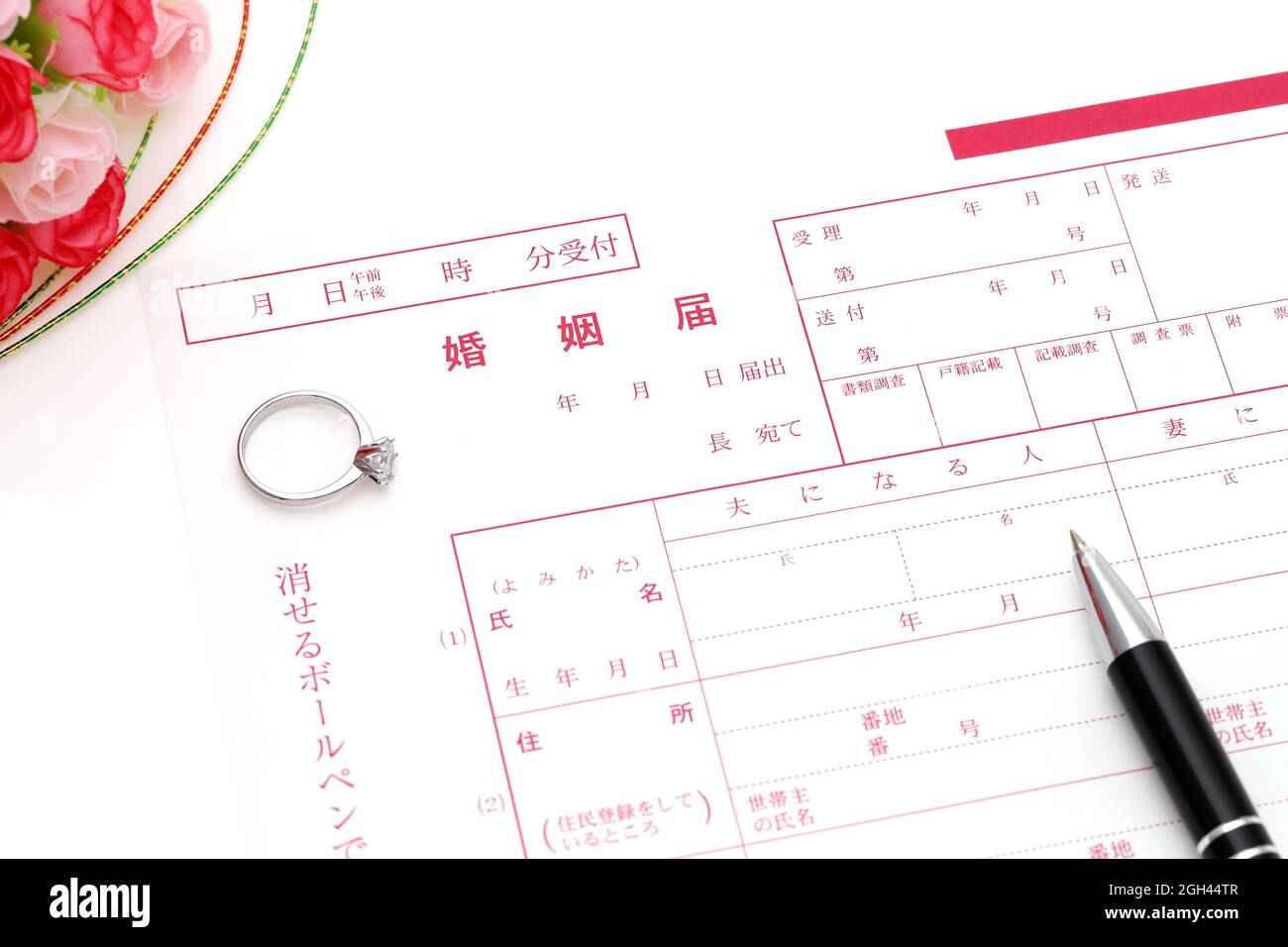 Japanese registration of marriage, Documents to government public