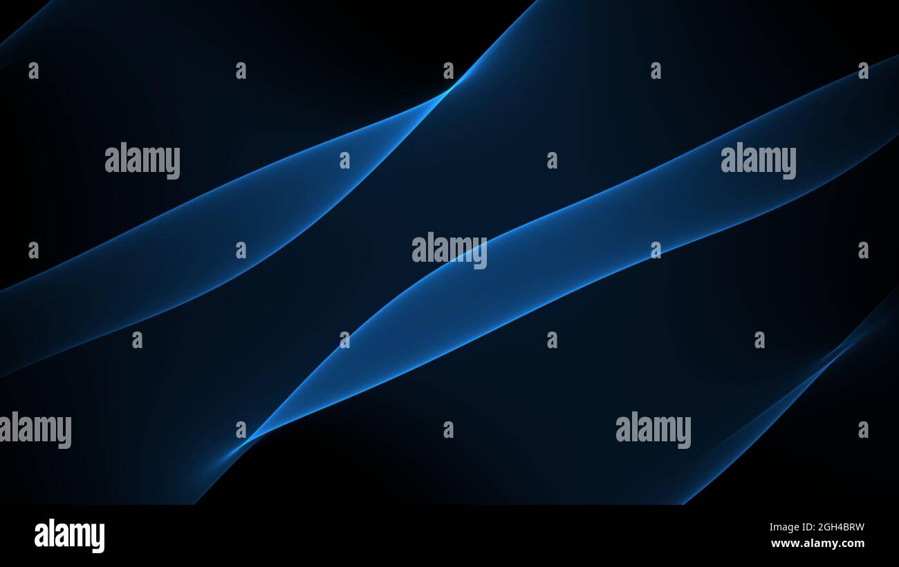 Abstract background 4k blue light dark waves and lines Stock Photo - Alamy