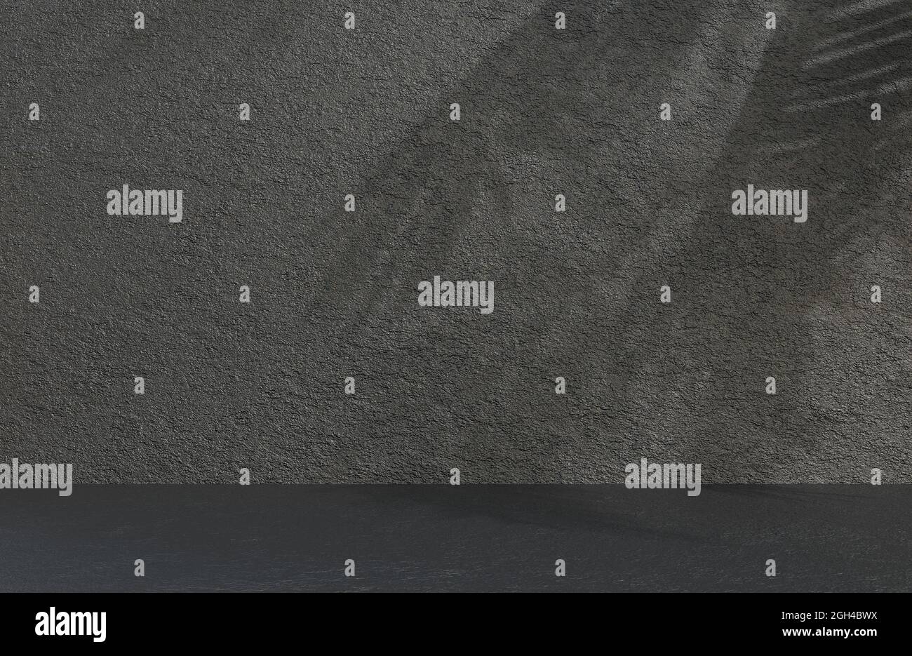 Abstract empty room black stone wall background grunge texture style ...