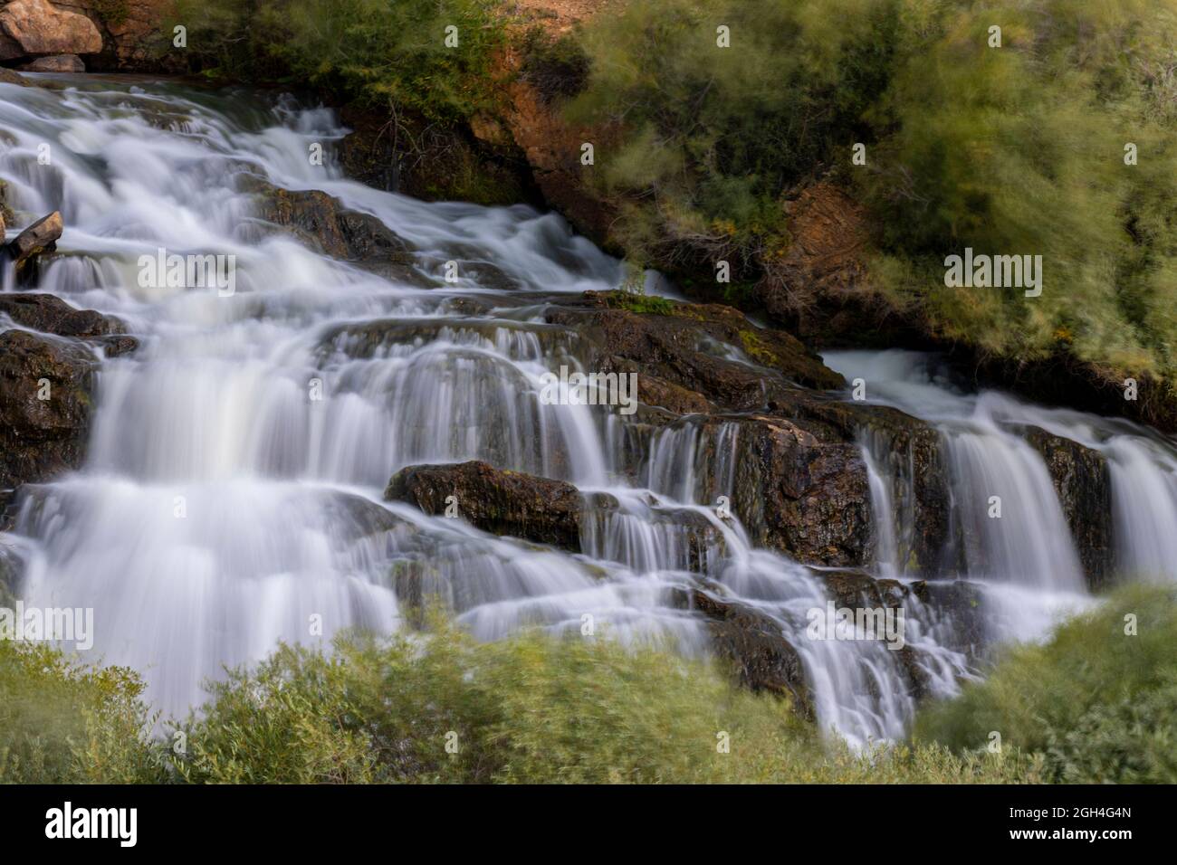 Waerfall at Tarryall Reservoir Colorado Stock Photo