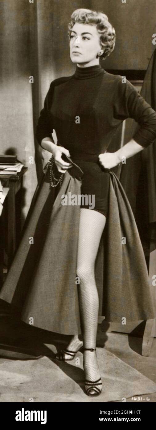 Vintage Photographic Portrait Joan Crawford Torch Song 1953 Stock