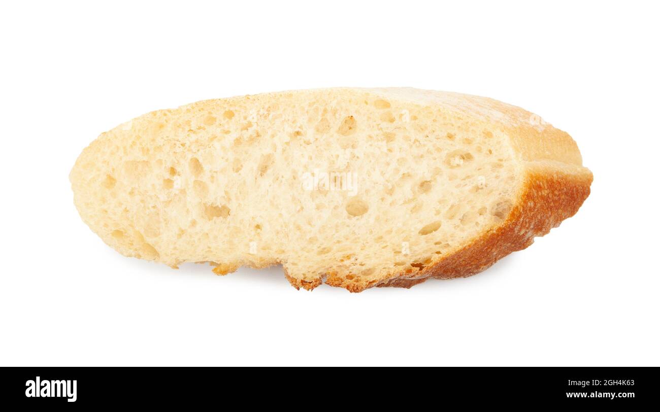 Slice of bread isolated on white background Stock Photo - Alamy