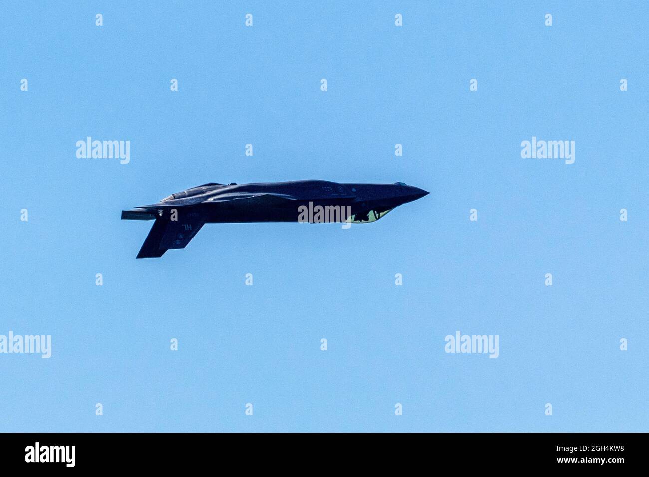 The F-35A Lightning II of United States Air Force (USAF) flies during the Canadian International Air Show (CIAS) in Toronto, Canada Stock Photo