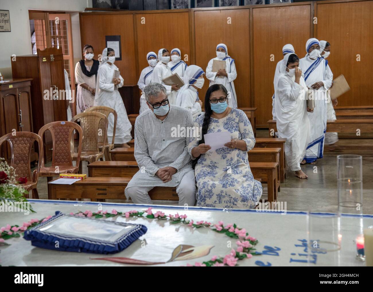 Kolkata, India. 05th Sep, 2021. Different moments at Mother House