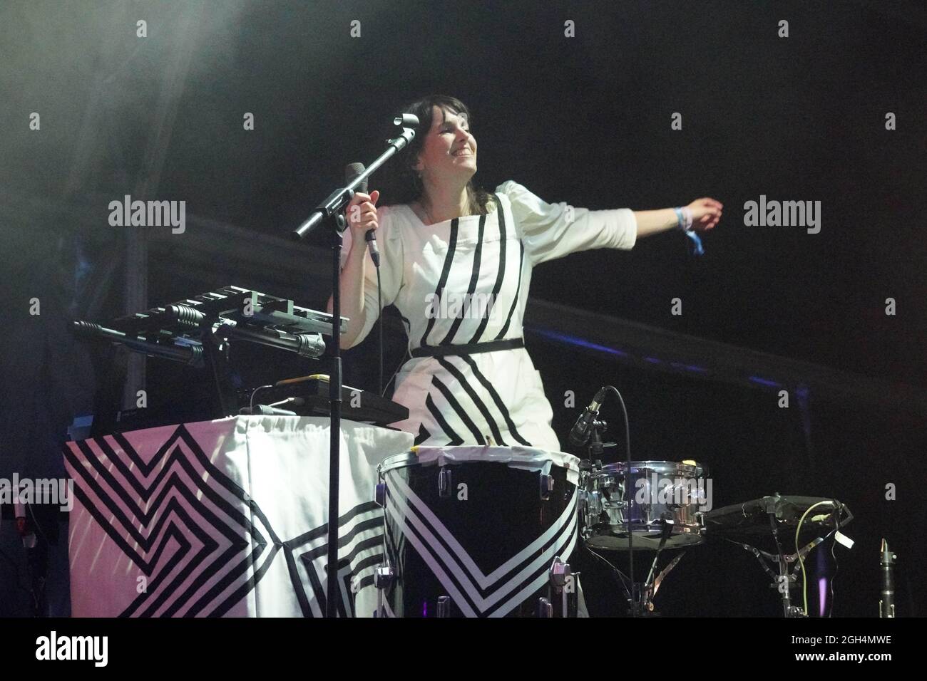 Dorset, UK. September 5th, 2021. Anna Meredith performing at the 2021 End of the Road Festival