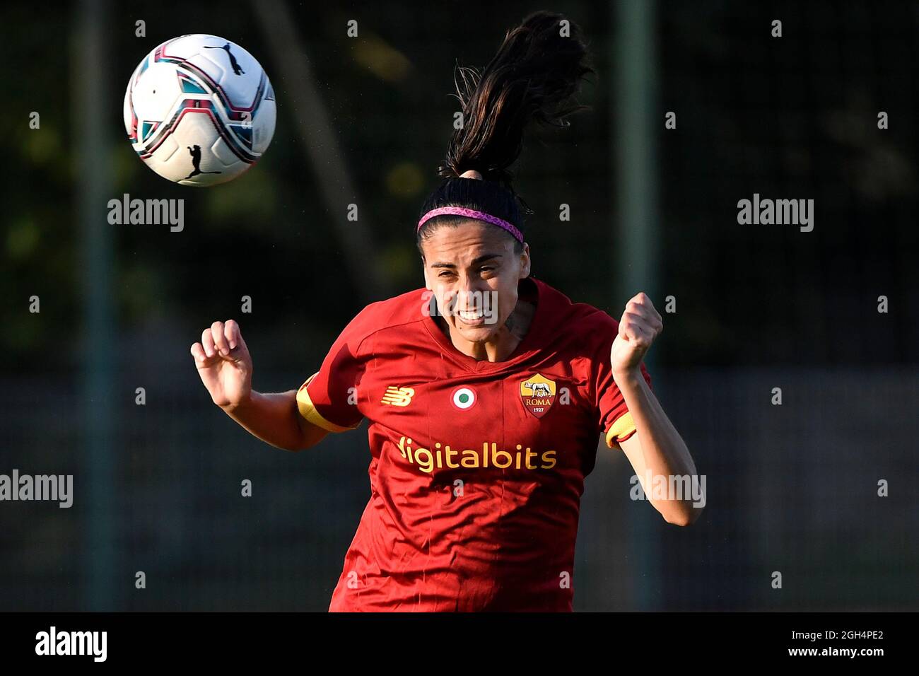 Roma, Italy. 04th Sep, 2021. Andressa Alves Da Silva of AS Roma in action  during the Women Serie A 2021/2022 football match between AS Roma and SSD  Napoli calcio femminile at stadio