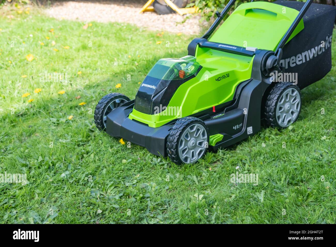 Used battery operated lawn mower sale