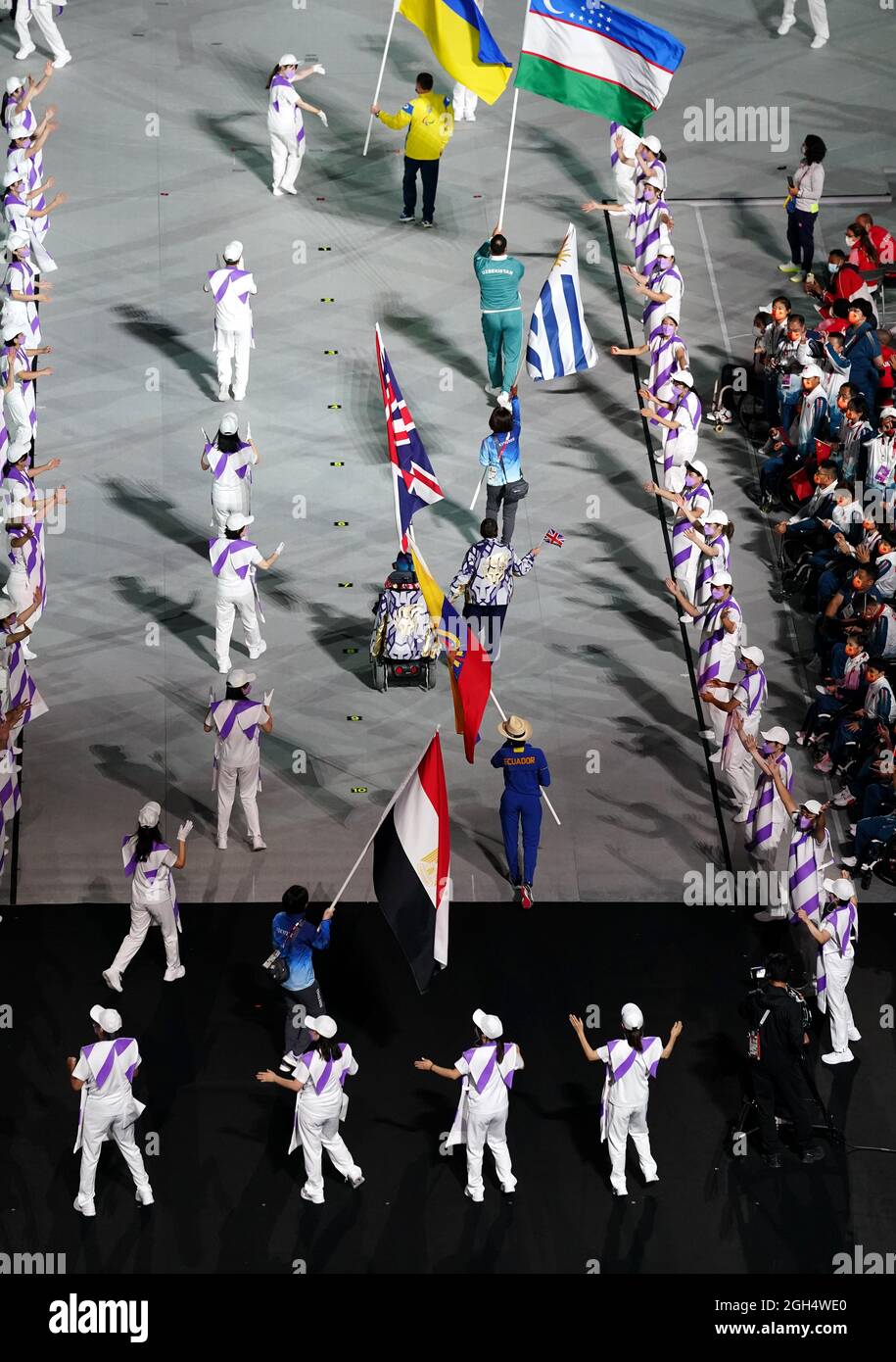 Flagbearer Great Britain's David Smith during the closing ceremony of ...