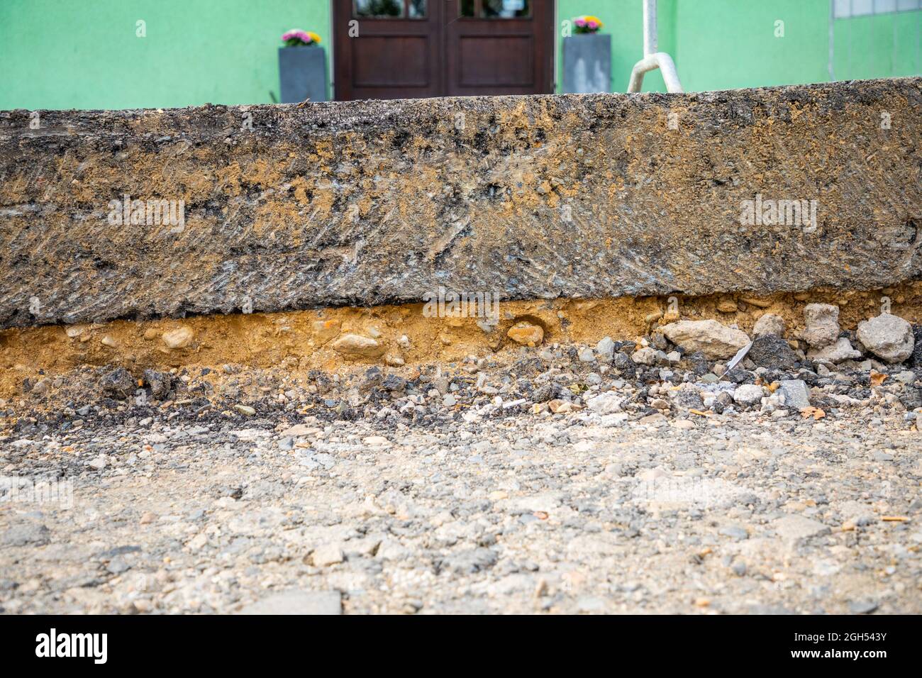 Removed asphalt hi-res stock photography and images - Alamy