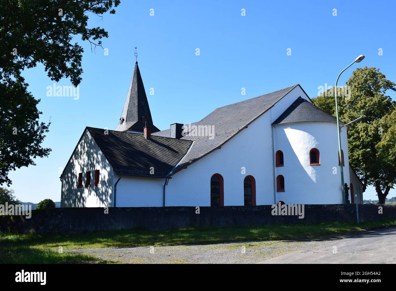 church Hilgenrath in the Eifel Stock Photo