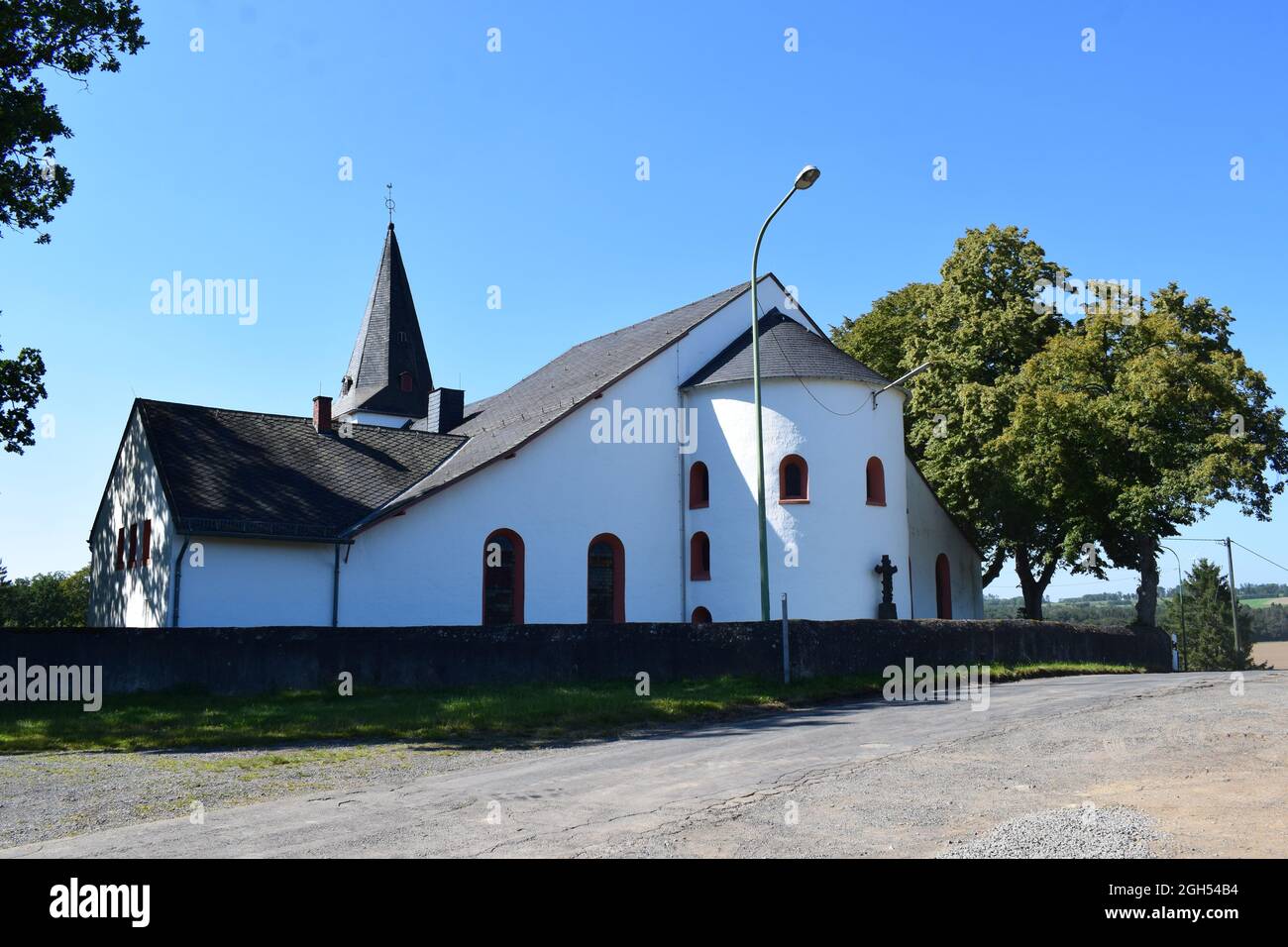 church Hilgenrath in the Eifel Stock Photo