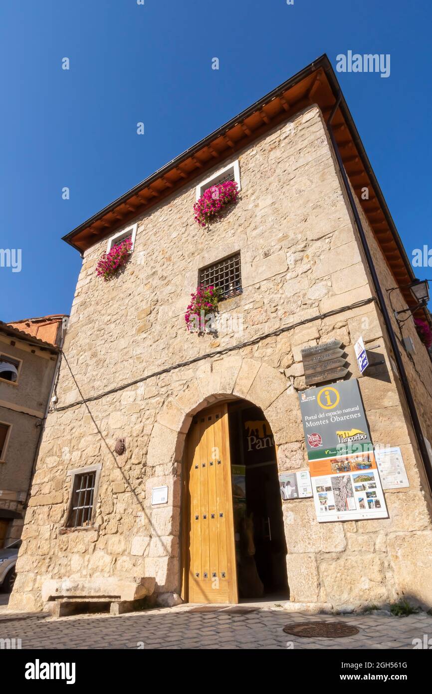 Tourist office medieval building in Pancorbo town, Burgos province, Spain Stock Photo