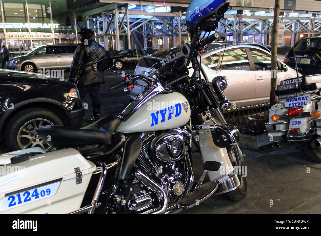 New York, USA - November 22, 2010: Police motorcycles of the New York ...