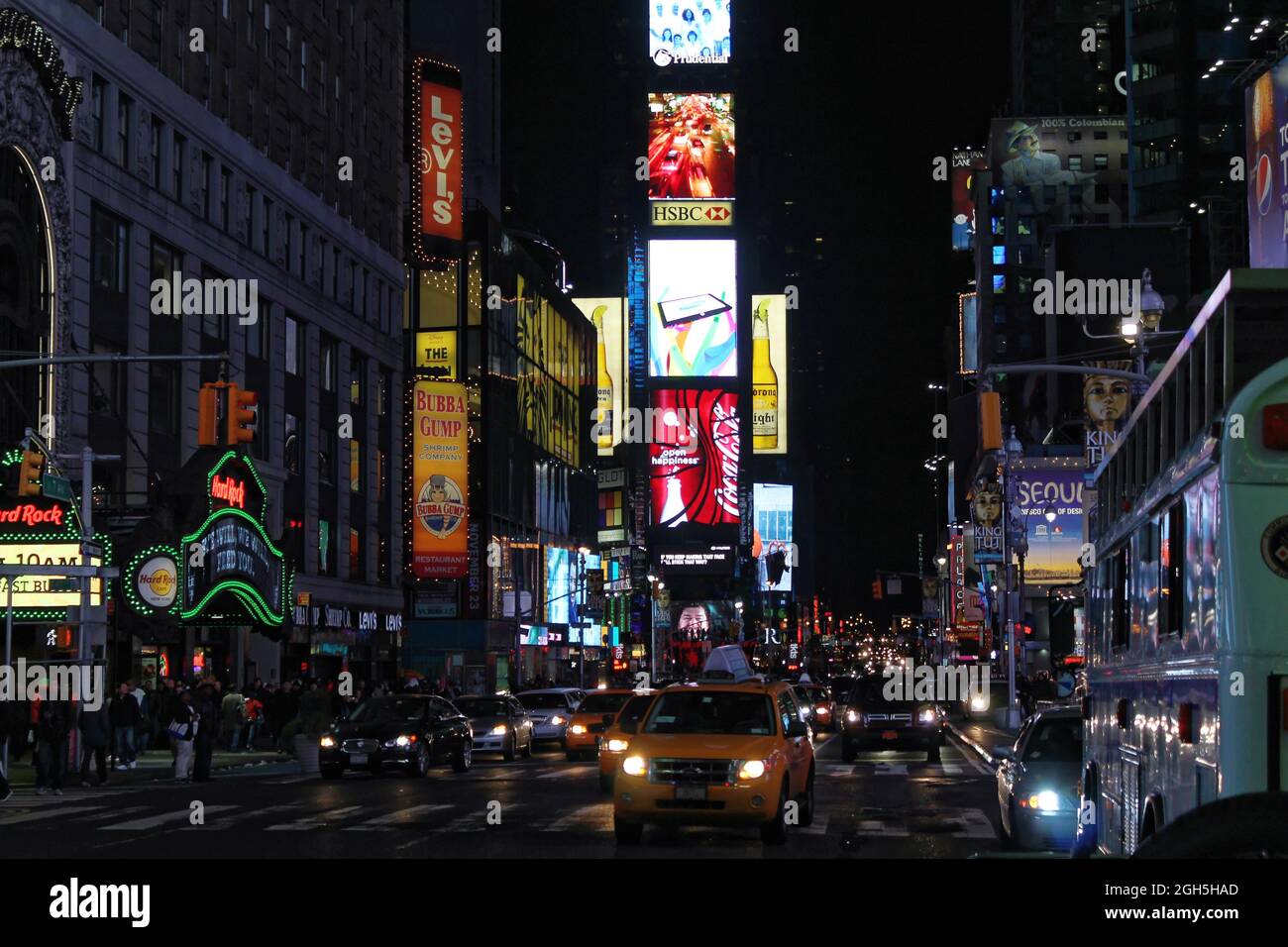 Times Square in New York at night print by Jérôme Labouyrie