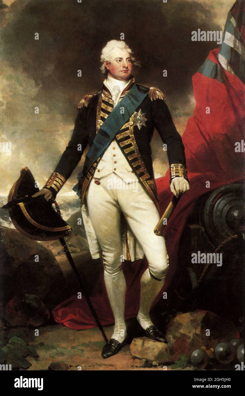 A portrait by Sir Martin Archer Shee of King William IV who was of England from 1830 until 1837 Stock Photo