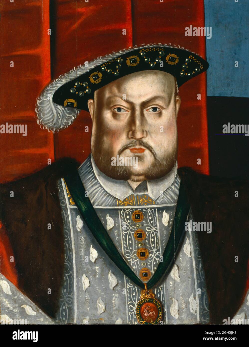 A portrait of King Henry VIII who was King of England from 1509 until 1547 Stock Photo