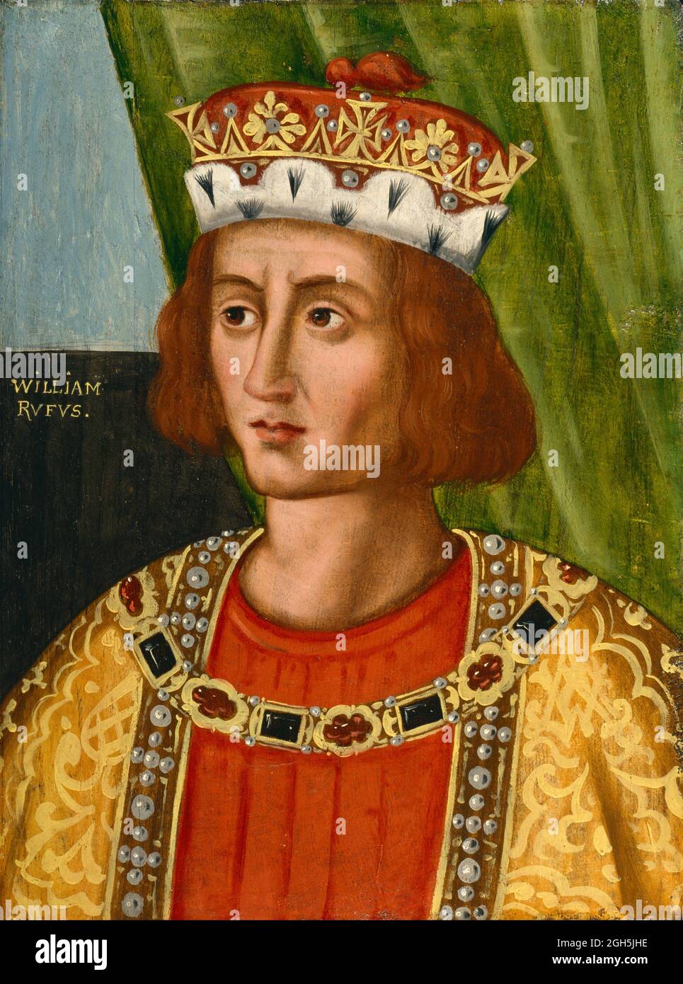 A portrait of William II (William Rufus) who was King of England from 1087 until 1100 Stock Photo
