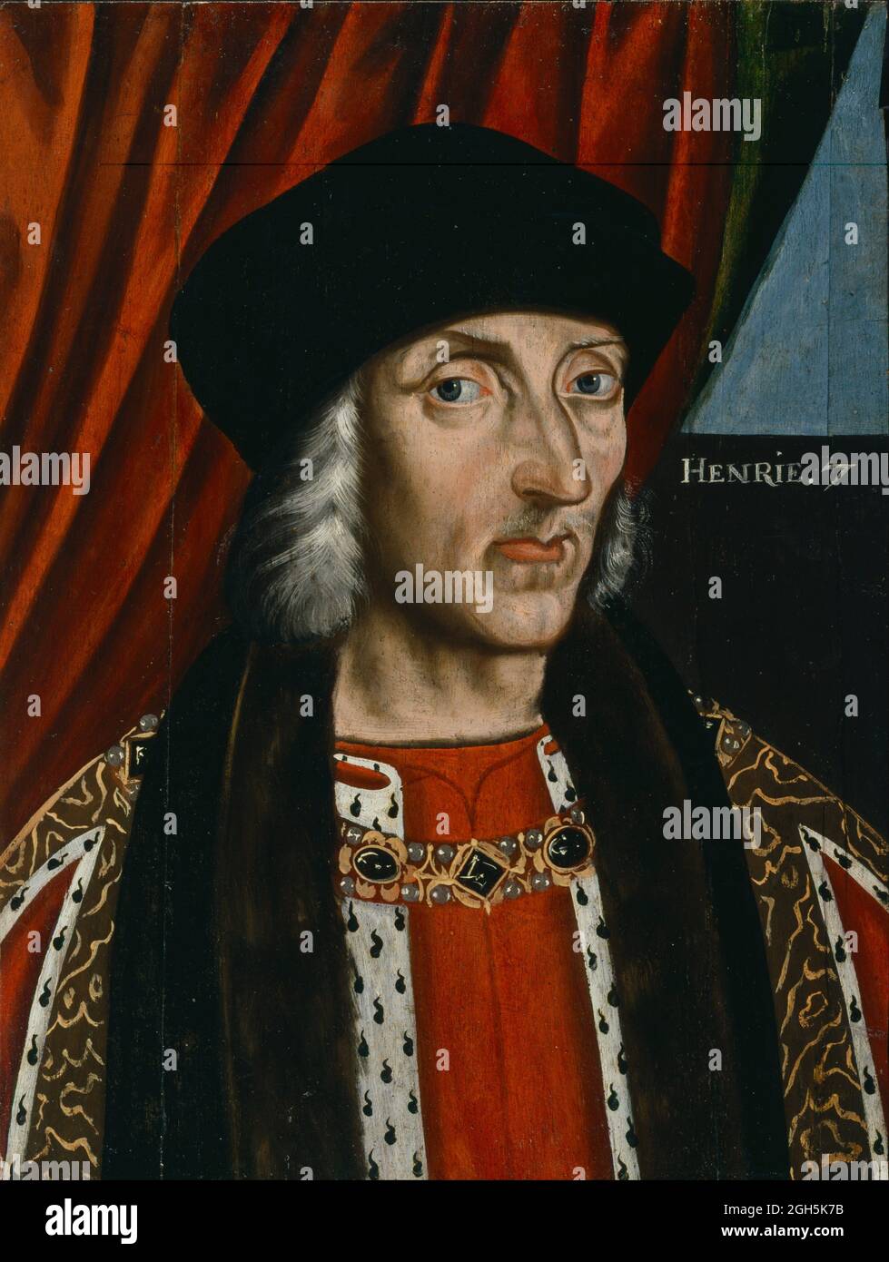 A portrait of King Henry VII who was King of England from 1485 until 1509 Stock Photo