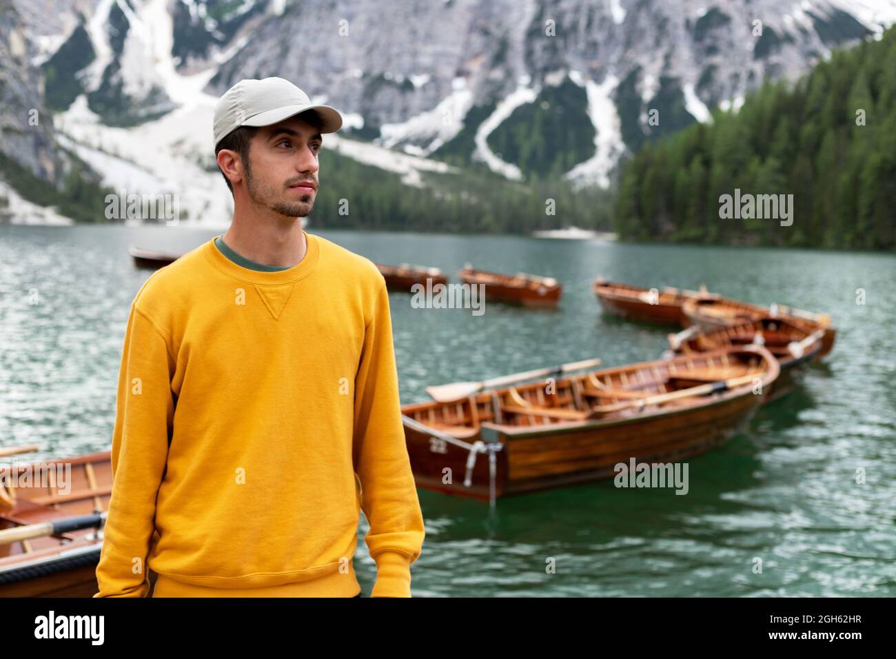 Vibrant wooden boats float hi-res stock photography and images - Alamy