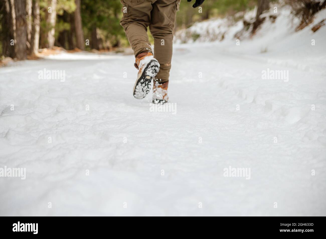 Crop unrecognizable male walking hi-res stock photography and images ...