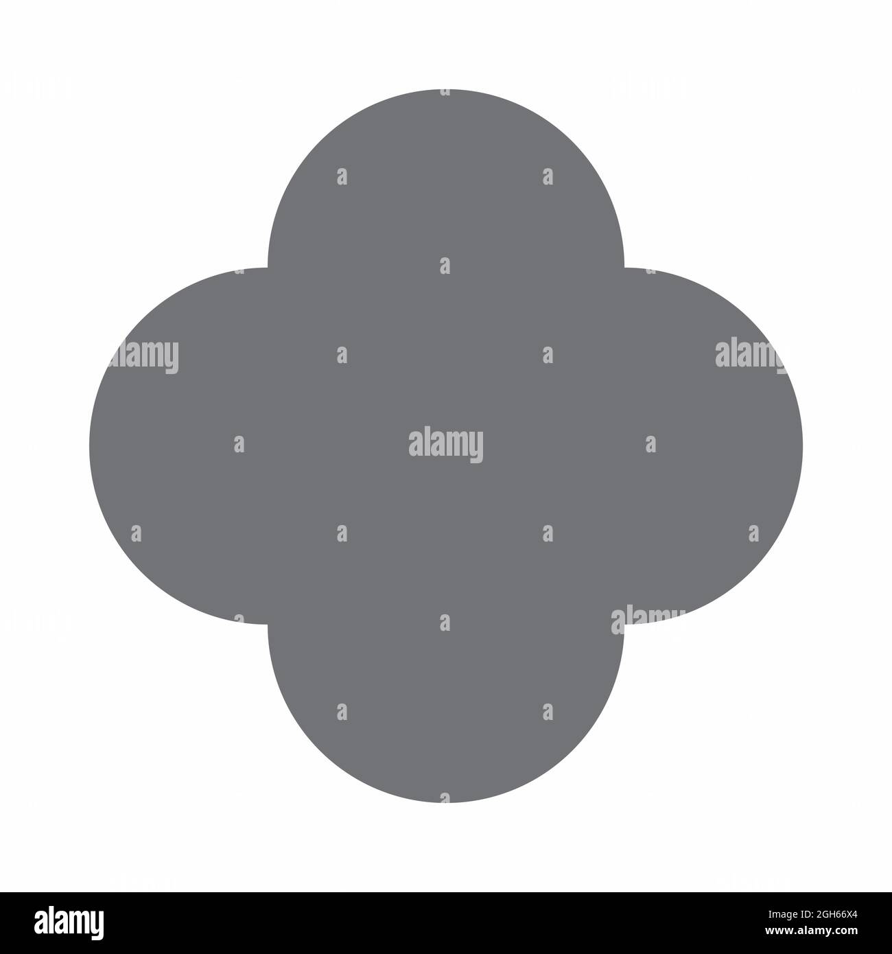 Quatrefoil geometric shape isolated on white background Stock Vector Image & Art Alamy