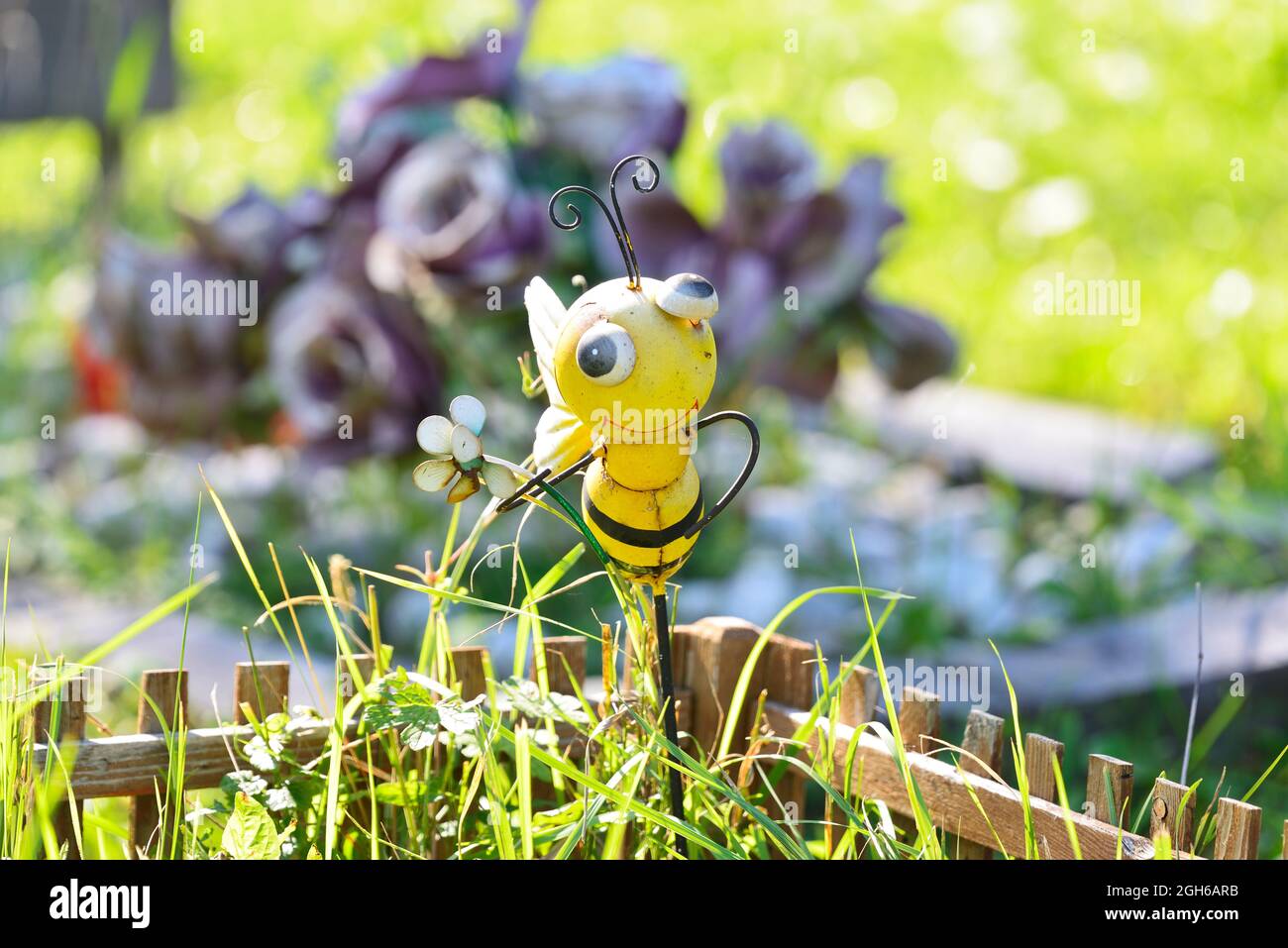 Vienna, Austria. The Vienna Central Cemetery. Maya the bee figure on a child's grave Stock Photo
