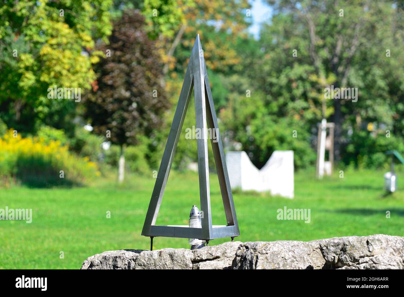 Vienna, Austria. The central cemetery in Vienna. The park of calm and strength. The fire place Stock Photo