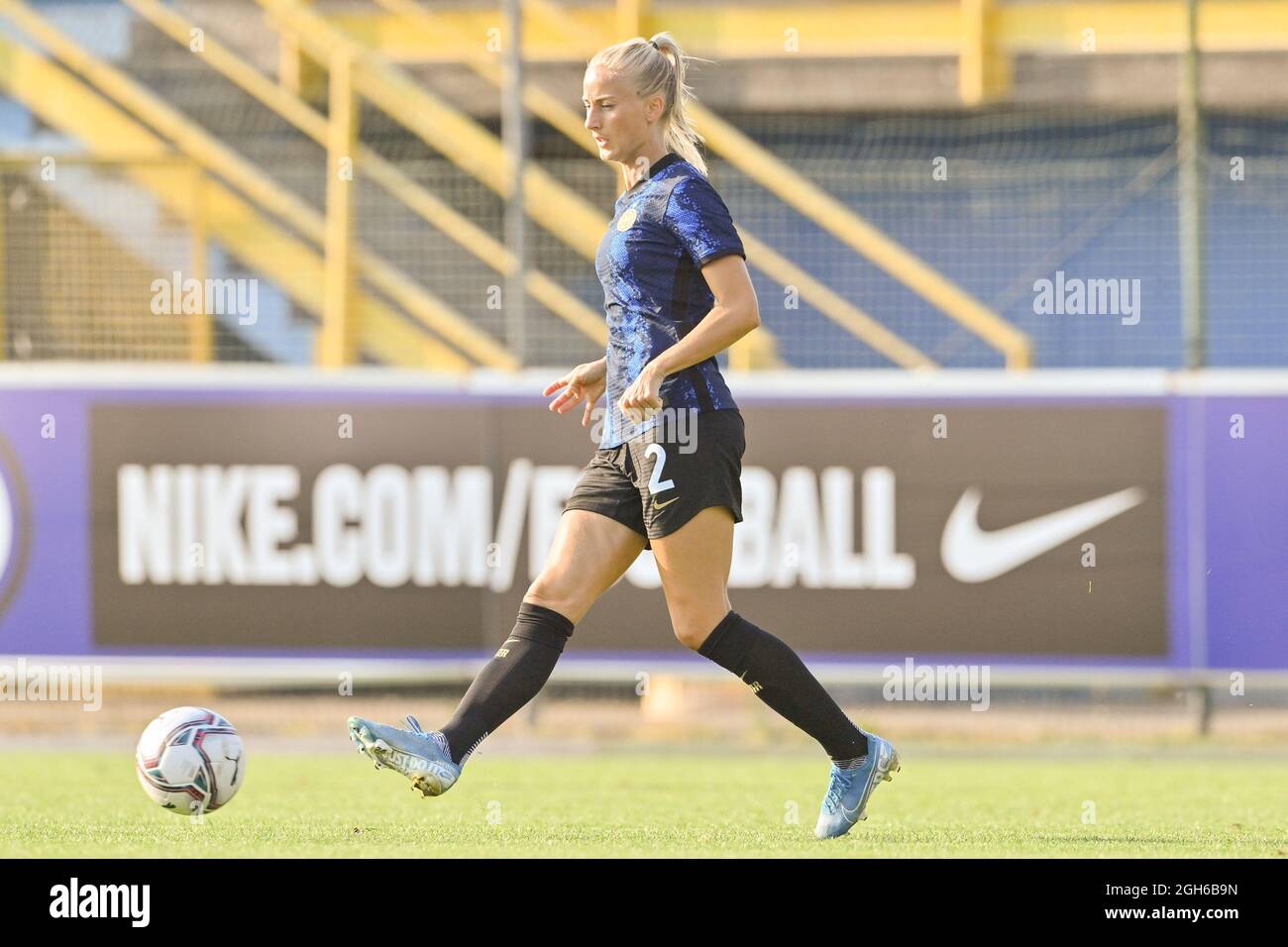 Sesto San Giovanni, Italy. 05th Sep, 2021. Anja Sonstevold (#2 Inter)  during the Serie A womens match between FC Internazionale and SS Lazio at  Breda Stadium in Sesto San Giovanni Milan, Italy