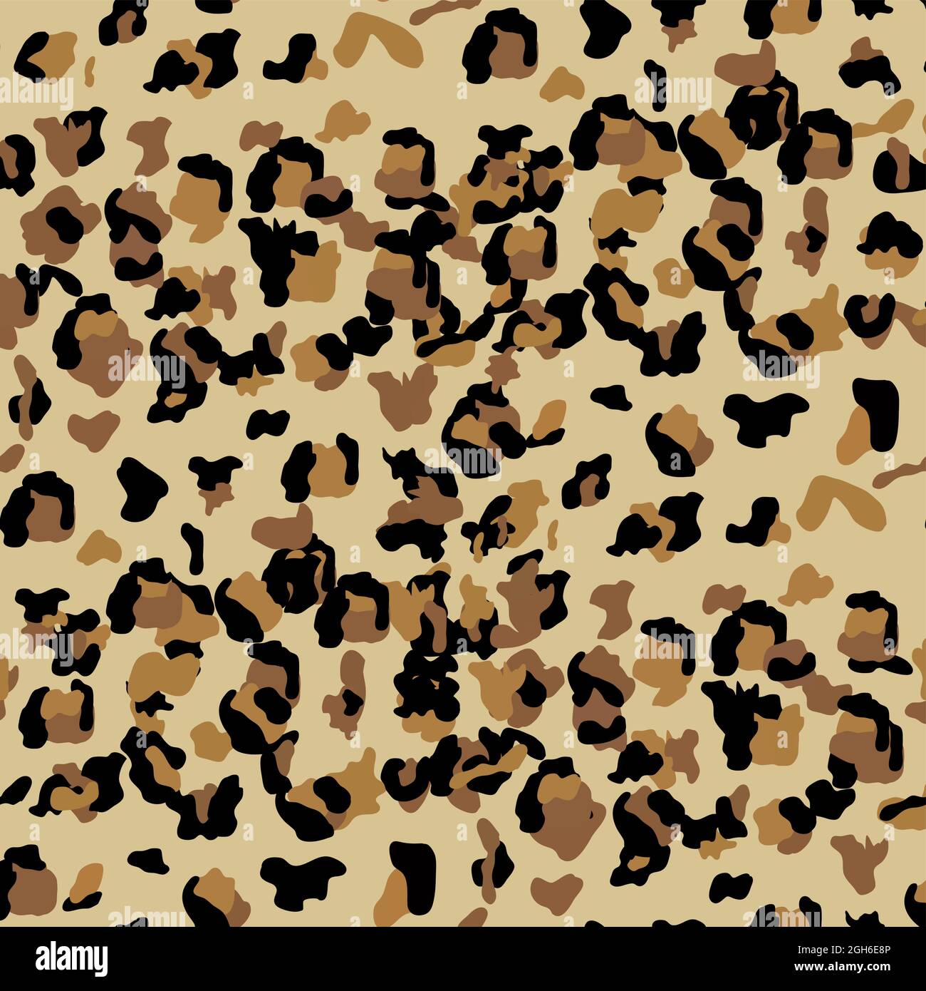 Fashionable Leopard Seamless Pattern. Stylized Spotted Leopard Skin ...