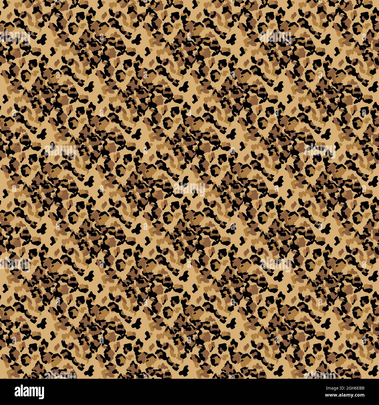 Fashionable Leopard Seamless Pattern. Stylized Spotted Leopard Skin ...