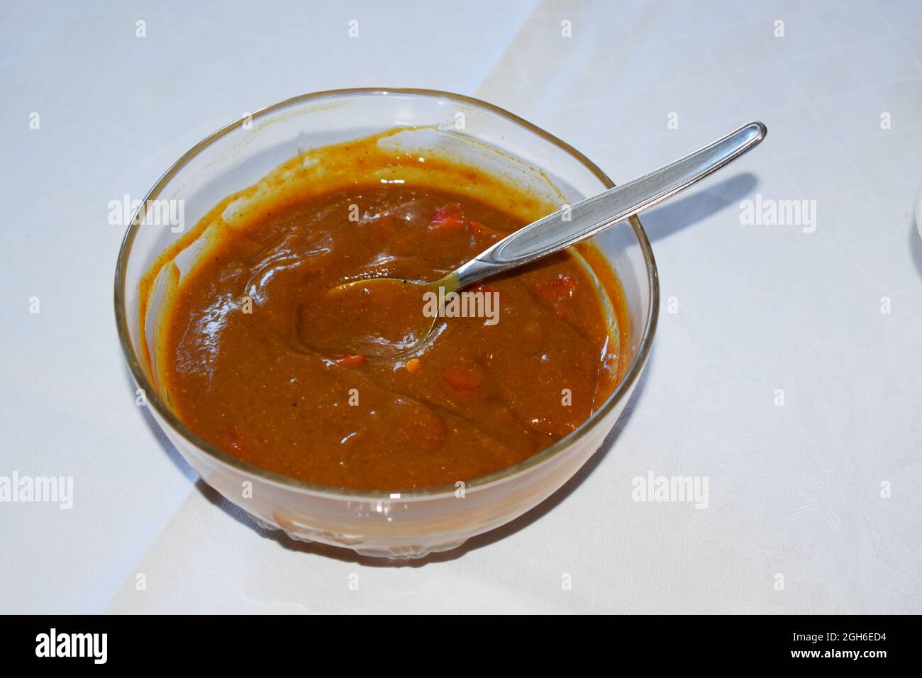 homemade curry sauce for Currywurst Stock Photo Alamy