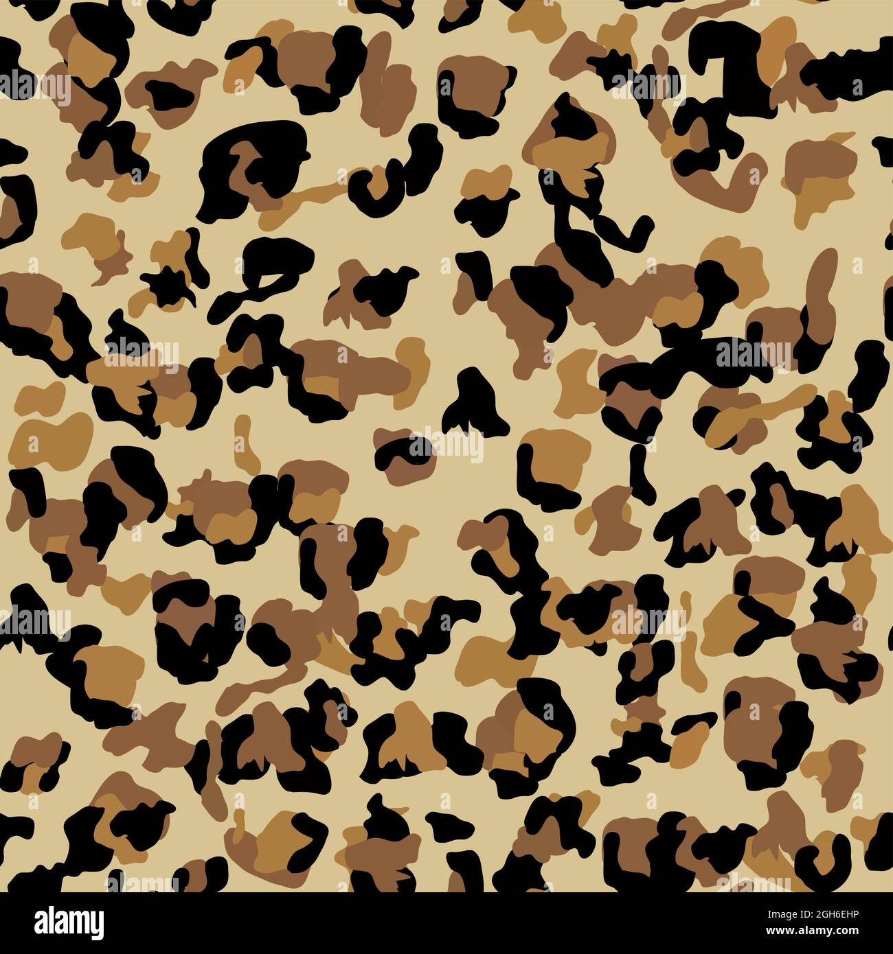 Fashionable Leopard Seamless Pattern. Stylized Spotted Leopard Skin ...