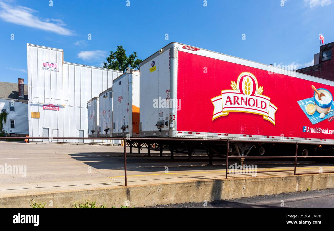 OLEAN, NY, USA14 AUGUST 2021 Stroehmann Manufacturing Facility, a